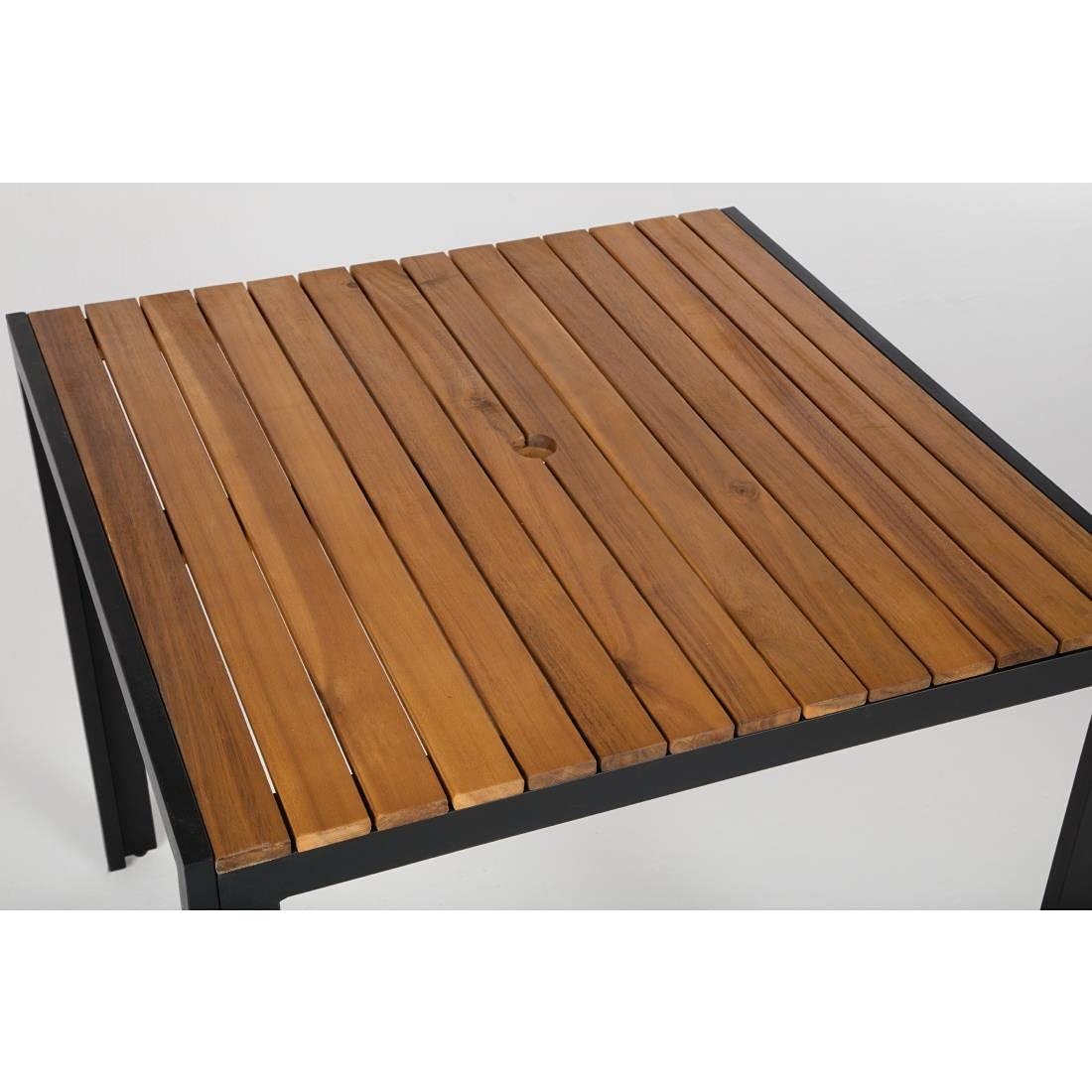 Outdoor Tisch Lero Außenbereich stahl und Akazienholz 80x80-ING10604