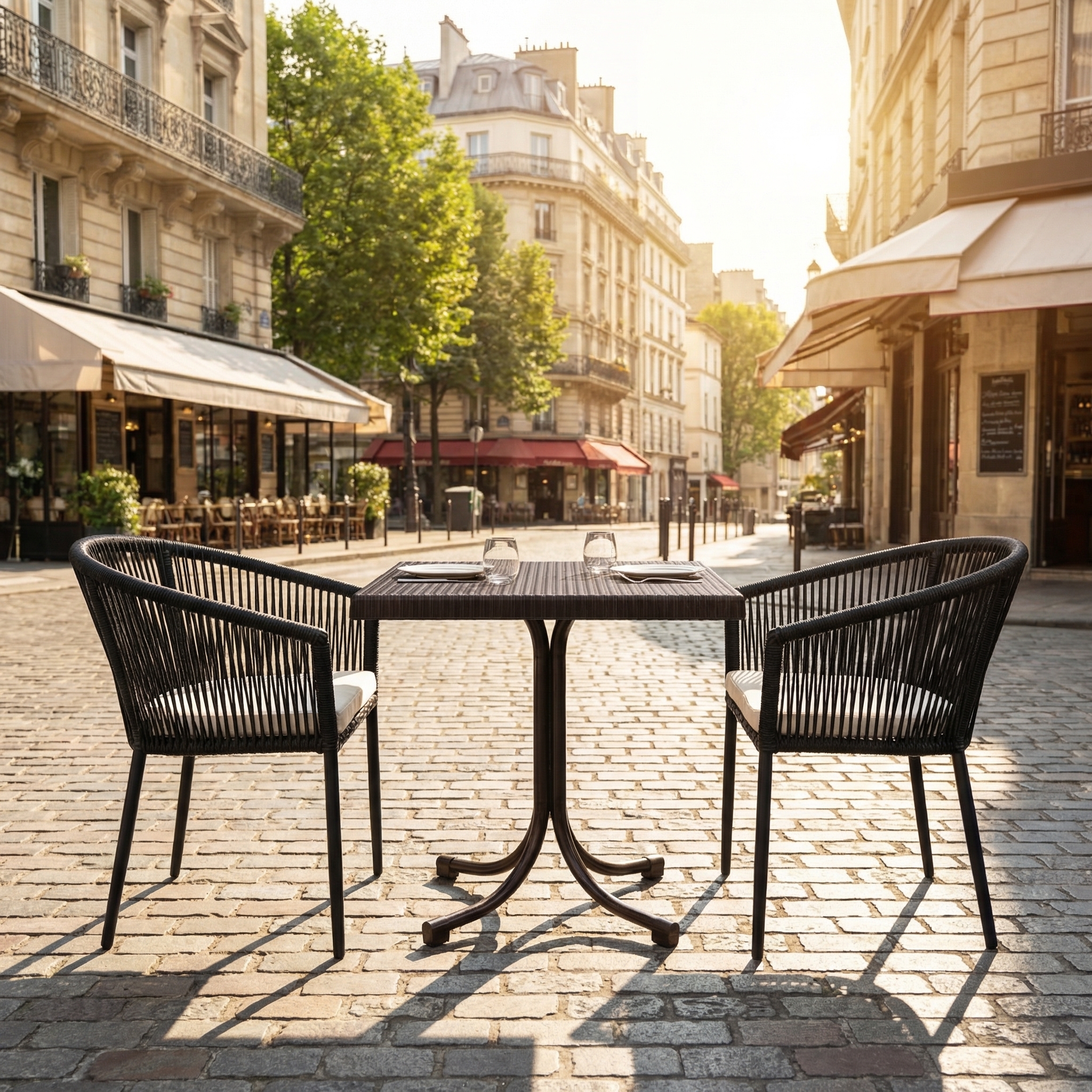 Stół Asya-One 80x80cm z polirattanu