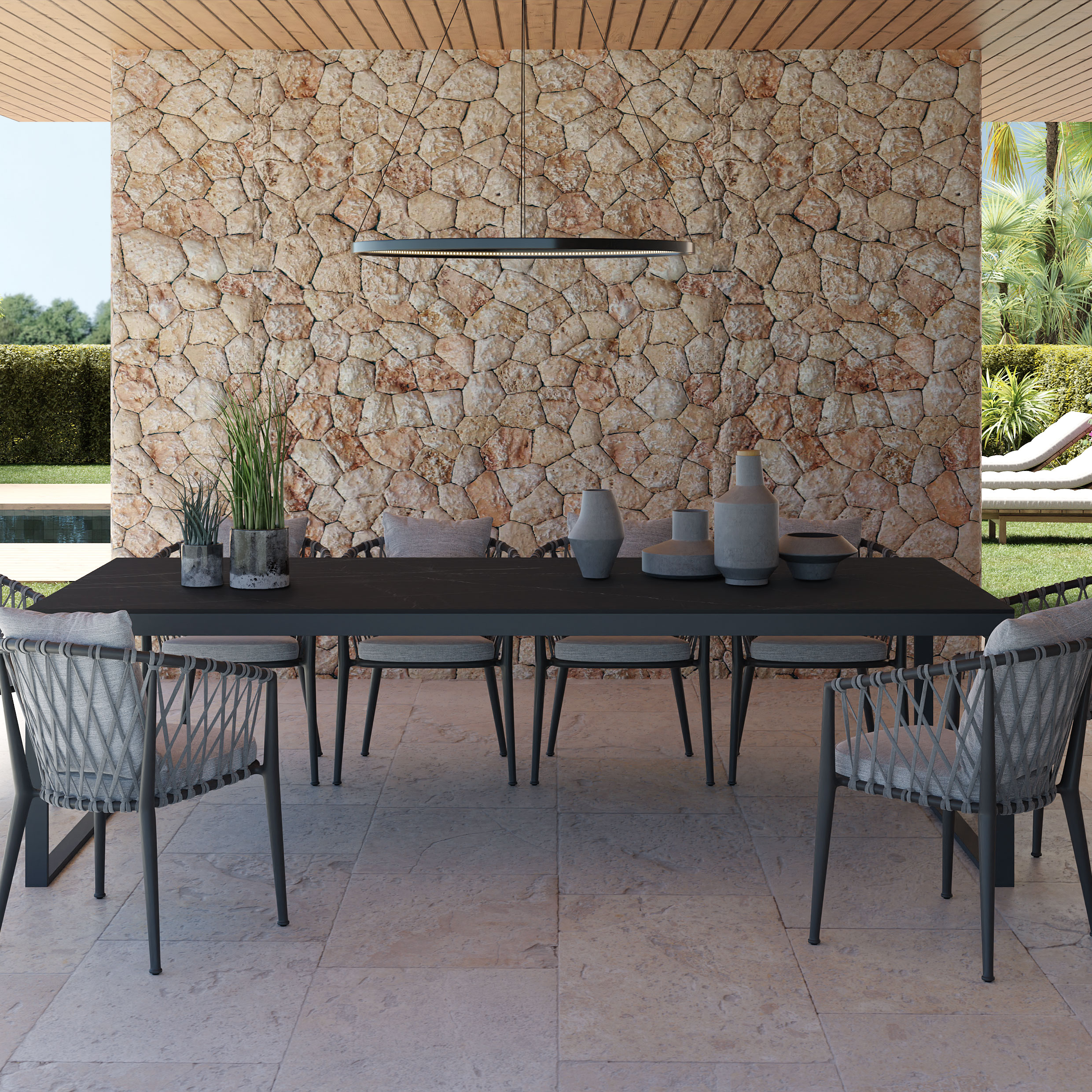 Stół restauracyjny Catania Brązowy marmur 120x80cm Stół bistro Stół dla gości Stół restauracyjny Catania Brązowy marmur 120x80cm Stół bistro Stół dla gości