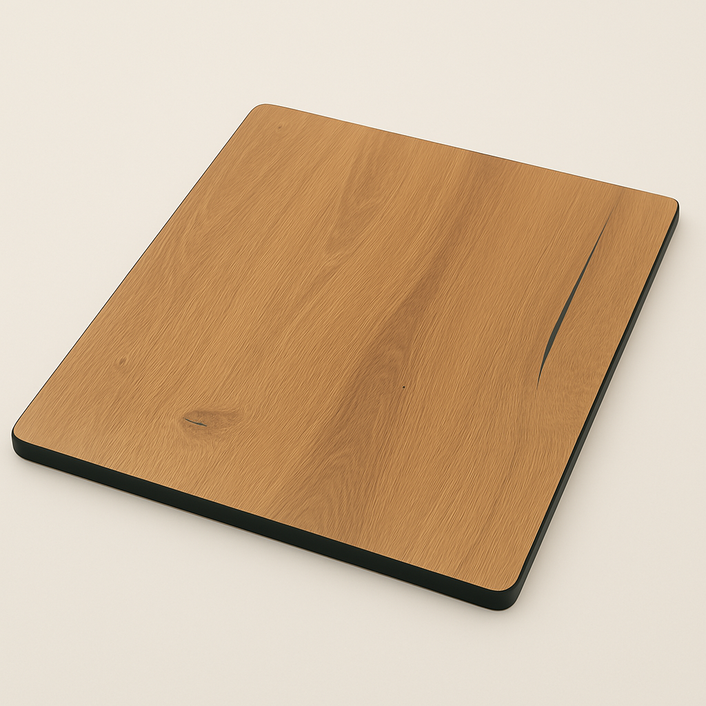 Outdoor Tischplatte 70x70cm Madeira Holzoptik Braun HPL Outdoor Tischplatte 70x70cm Madeira Holzoptik Braun HPL