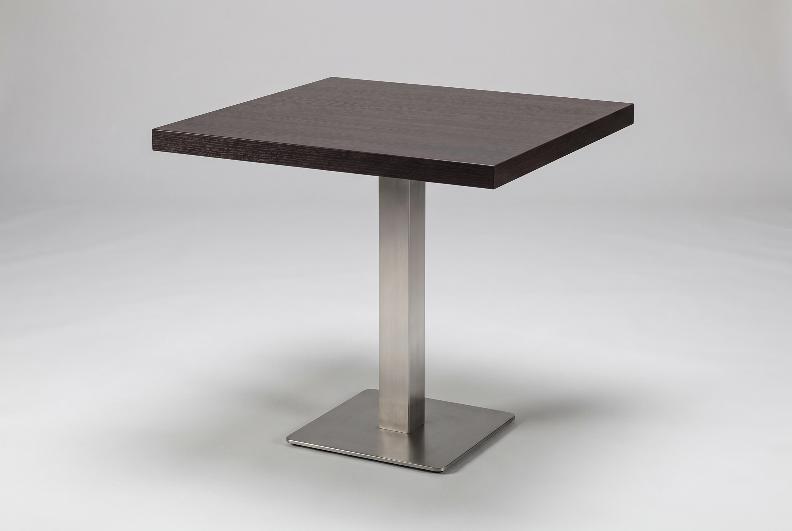 Tischplatte Milano 60x60cm Dunkelbraun kratzfest mit ABS Schutzkante-SW10066