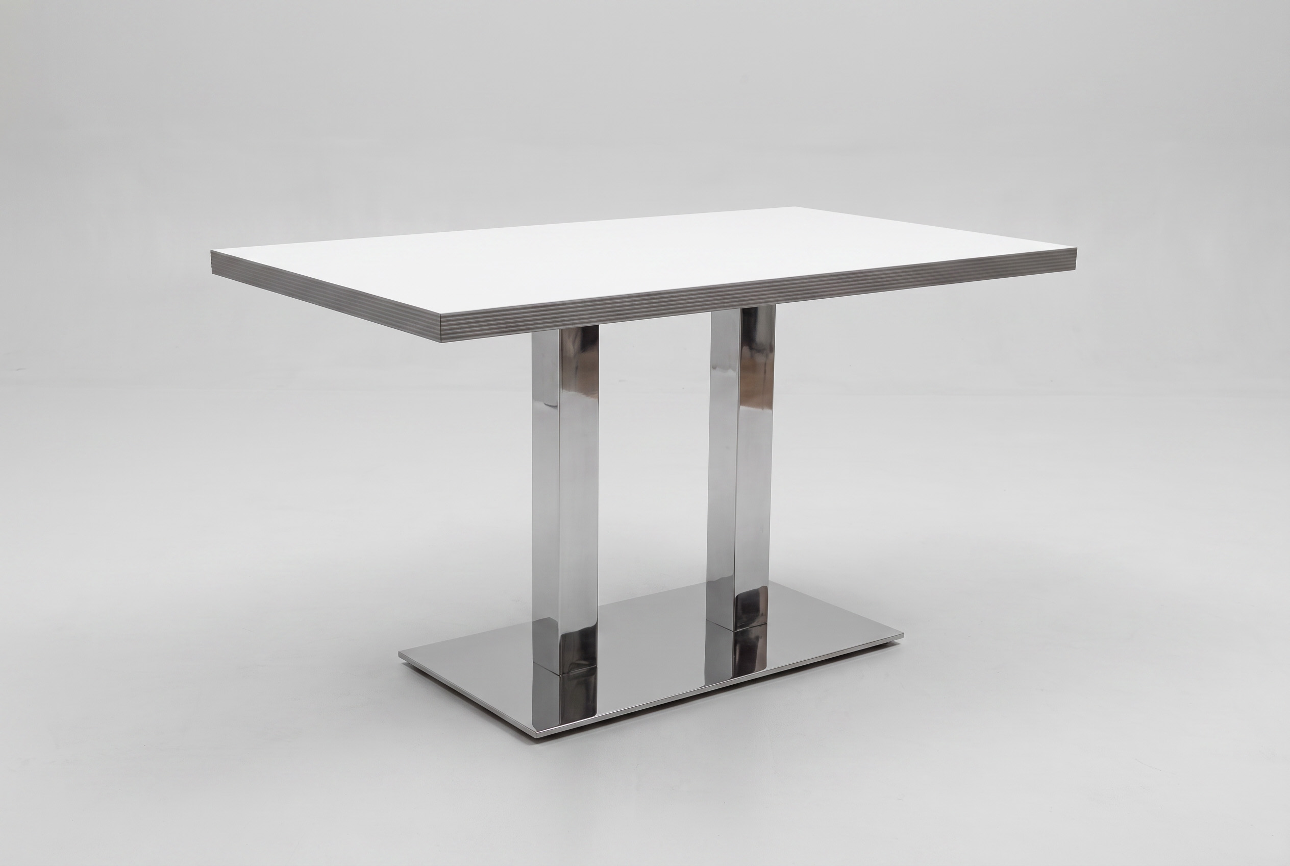 American Dinertisch Weiss 120x69cm Restauranttisch Bistrotisch-ING10600